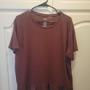 Sonoma Short Sleeve Maroon Tee